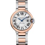 BALLON BLEU DE CARTIER, 36 MM, ROSE GOLD AND STEEL