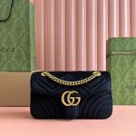 GG Velvet Small Marmont shoulder bag - Image 2