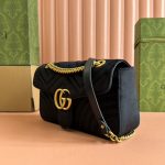 GG Velvet Small Marmont shoulder bag - Image 3