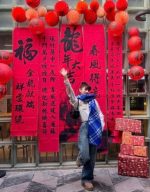 Check Wool Scarf Knight - Image 10