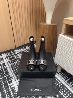 24Fw new Chanel bow double C diamond buckle short boots - Image 2