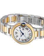BALLON BLEU DE CARTIER WATCH, 33 MM, AUTOMATIC MECHANICAL MOVEMENT, YELLOW GOLD, STEEL - Image 3