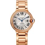 BALLON BLEU DE CARTIER, 36 MM, 18K ROSE GOLD, DIAMONDS, SAPPHIRE