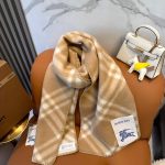 Check Wool Scarf Sand beige - Image 5