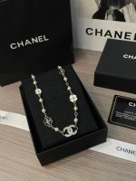 25p black and white camellia choker - Image 7