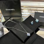 Chanel necklace and earring set