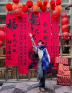 Check Wool Scarf Knight - Image 4