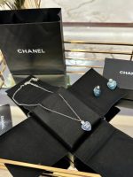 Chanel necklace and earring set - Image 3