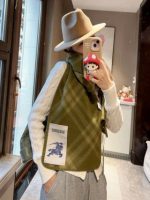 Check Wool Scarf green - Image 13