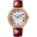 BALLON BLEU DE CARTIER, 40 MM, ROSE GOLD, LEATHER, DIAMONDS