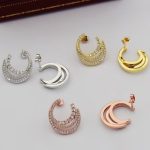 Etincelle de Cartier hoop earrings, triple row, paved - Image 4