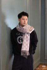 GG cashmere lamé scarf - Image 7