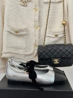 CHANE* | Chanel classic pearl chain anklet Mary Jane shoes - Image 3