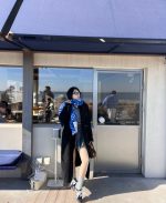 Check Wool Scarf Knight - Image 5