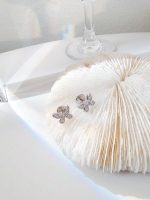 Classic Butterfly Diamond Petite Stud Earrings - Image 4