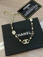 25p black and white camellia choker - Image 2