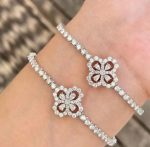 Diamond Loop Full Motif Diamond Bracelet - Image 8