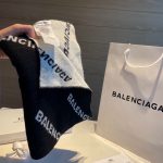 Balenciaga Blanket Scarf in black wool and cashmere - Image 4