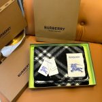 Check Wool Scarf Black - Image 9