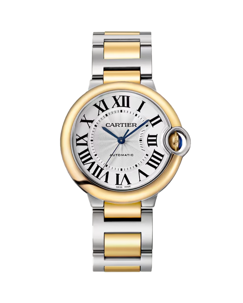 7920b33042974df3a60f1d4ea2ce82a6.png BALLON BLEU DE CARTIER WATCH 36 MM, AUTOMATIC MECHANICAL MOVEMENT, YELLOW GOLD, STEEL - Image 1