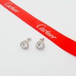 Etincelle de Cartier hoop earrings, triple row, paved - Image 6