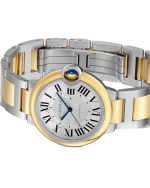 BALLON BLEU DE CARTIER WATCH 36 MM, AUTOMATIC MECHANICAL MOVEMENT, YELLOW GOLD, STEEL - Image 3