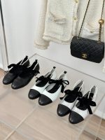 CHANE* | Chanel classic pearl chain anklet Mary Jane shoes