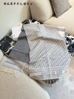 Dior Oblique Scarf grey - Image 7