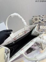 Dioramour Small Dior Book Tote with Strap - Image 5