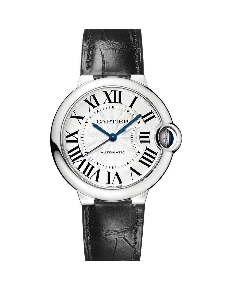 a1130c1192f149fea33380ad973a3002.jpg BALLON BLEU DE CARTIER, 36 MM, STEEL, LEATHER - Image 1