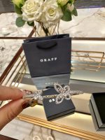 Butterfly Silhouette Open Diamond Bangle - Image 8