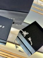 Butterfly Silhouette Open Diamond Bangle - Image 10