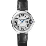 BALLON BLEU DE CARTIER, 33 MM, STEEL, LEATHER