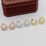 Etincelle de Cartier hoop earrings, triple row, paved - Image 15