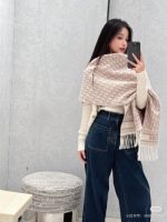 Dior Oblique Scarf Rose - Image 6