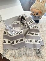 gray and white scarf - Image 15