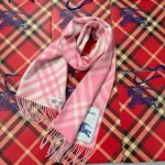 Check Cashmere Scarf pink - Image 18