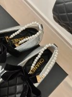 CHANE* | Chanel classic pearl chain anklet Mary Jane shoes - Image 9