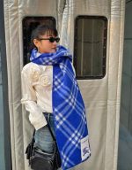 Check Wool Scarf Knight - Image 20