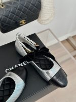 CHANE* | Chanel classic pearl chain anklet Mary Jane shoes - Image 6