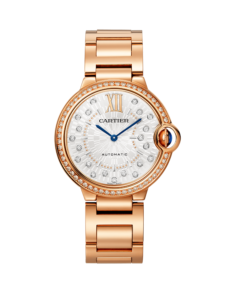 ee88c09c898742b490c005822f22d46f.png BALLON BLEU DE CARTIER, 36 MM, ROSE GOLD, DIAMONDS - Image 1