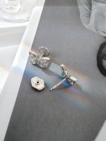 Classic Butterfly Diamond Petite Stud Earrings - Image 7