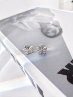 Classic Butterfly Diamond Petite Stud Earrings - Image 8