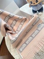 gray and pink scarf - Image 17