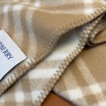 Check Wool Scarf Sand beige - Image 9