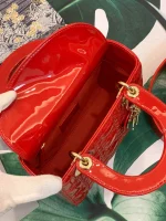 ABCDior Calf Patent Leather Rattan Tote Size: 20 x 16.5 x 8cm - Image 2