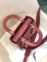 ABCDior Calf Lacquered Rattan Tote Size 20 x 16.5 x 8cm - Image 2