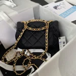 AS3450 Handbag with Diamond Chain Size: 20cm - Image 2