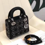 Black leather shoulder strap with full set of original packaging