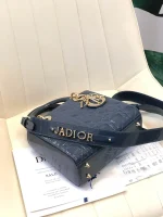 ABCDior Calf Patent Leather Rattan Lattice Tote Size 20 x 16.5 x 8cm - Image 2